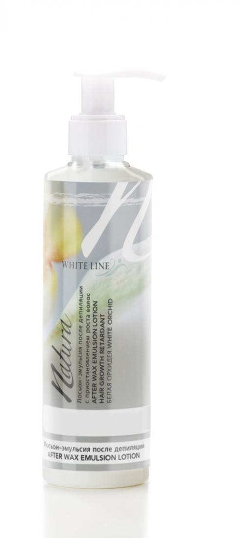 Лосьон-эмульсия после депиляции с замедлением роста волос White line Natura 250мл Арт.11 Орхидея