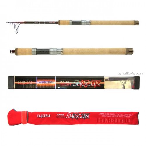 Спиннинг телескоп. Fujitsu Shogun SHTS Fishing Roos TP/M/XF 3,05 м / тест 6 - 30 гр