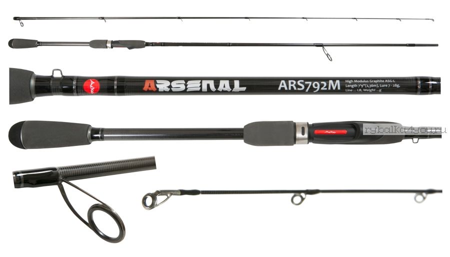 Спиннинг Aiko Arsenal ARS762ML 229 см 3-21 гр