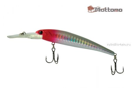 Воблер Mottomo Deep Hooker 90F 8,5g Red Silver