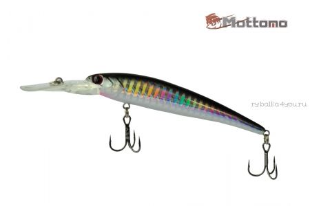 Воблер Mottomo Deep Hooker 90F 8,5g Silver Black