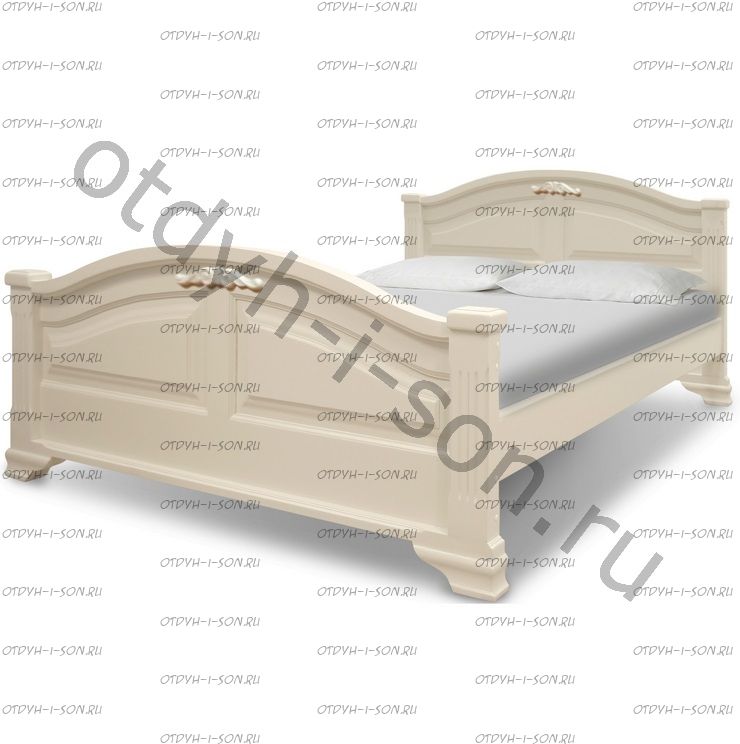 Кровать Леонсия с резьбой (ВМК Шале)