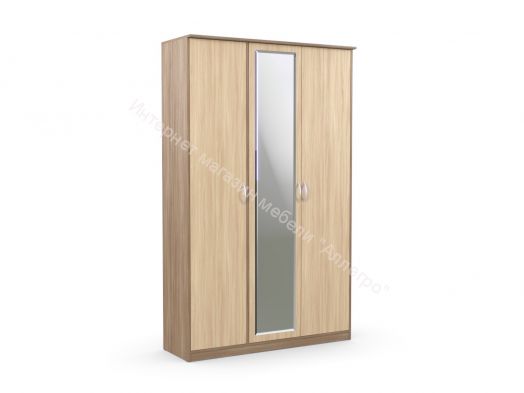 Шкаф "Дуэт Люкс" 3-х створчатый с зеркалом