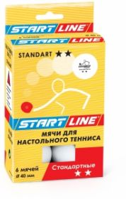 Мячи для настольного тенниса Start Line Standart 2* белые 23-122