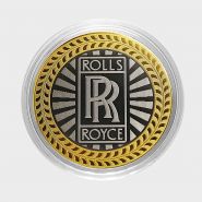 ROLLS ROYCE, монета 10 рублей, с гравировкой, монета Вашего авто