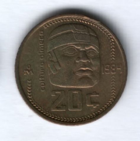 20 сентаво 1984 г. Мексика