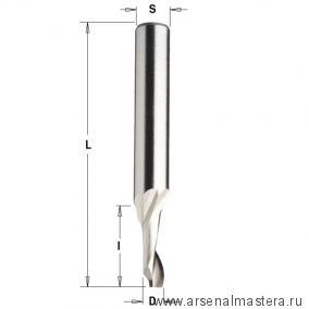 Фреза спиральная по алюминию HSS Co Z1 S8 D 8 x 40 x 100 RH CMT 188.081.51