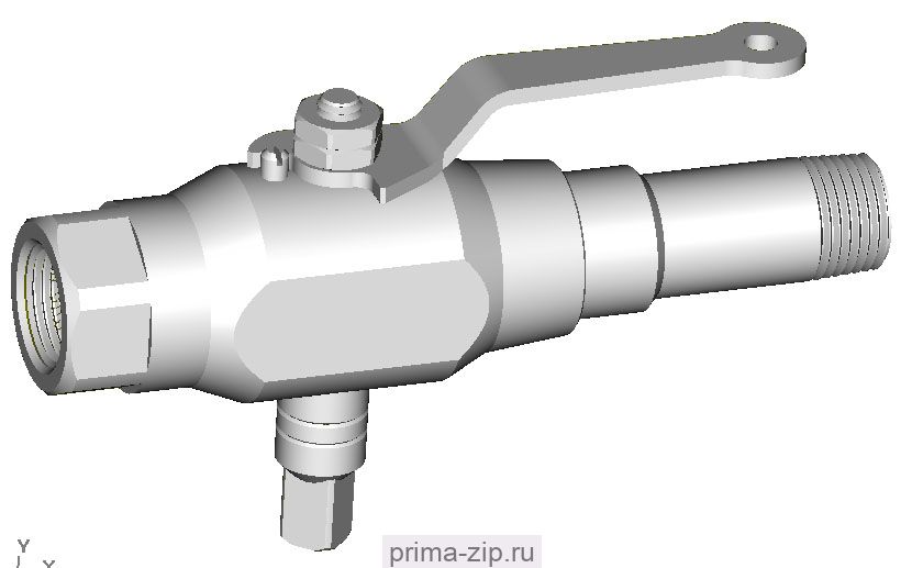 Кран трехходовой КШТХ.200.050-00-0, 11с28п