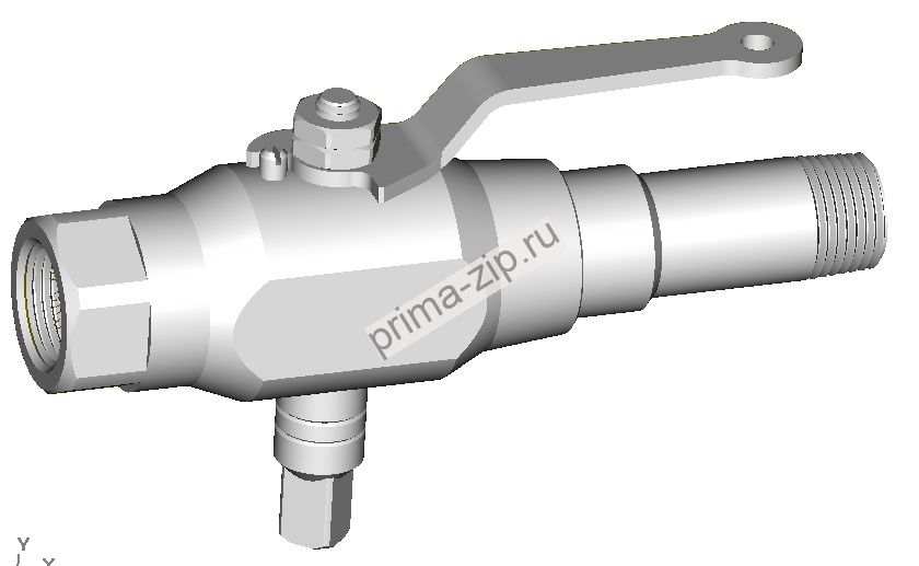 Кран трехходовой КШТХ.200.050-00-0, 11с28п