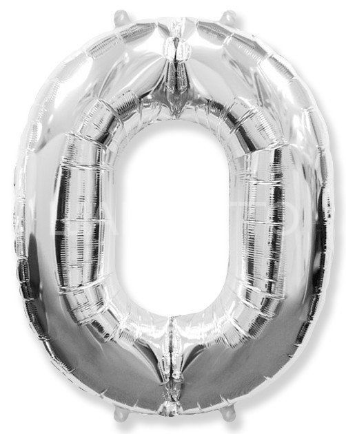 Цифра "0" серебро