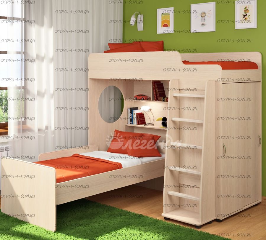 Кровать двухъярусная Легенда-5.5"