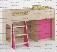 Кровать-чердак Легенда-34 с лестницей