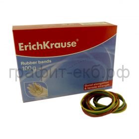 Резинки д/денег 100г d-60мм ассорти ErichKrause 16397