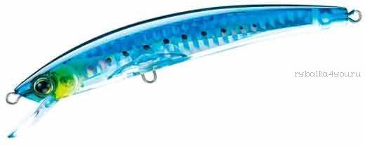 Воблер Yo-Zuri  Crystal 3D  Minnow  Deep Diver Jointed  Артикул: F1155 цвет: GHIW/ 130 мм /25 гр / Заглубление (м) : 3 - 4