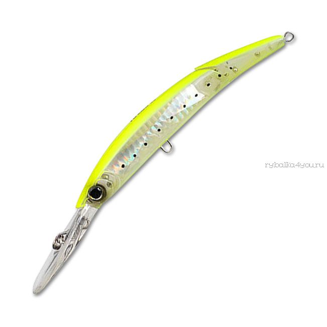 Воблер Yo-Zuri  Crystal 3D  Minnow  Deep Diver Jointed  Артикул: F1159 цвет: GHCS/ 105 мм /17 гр / Заглубление (м) : 0,8 - 1