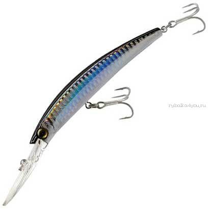 Воблер Yo-Zuri Crystal  Minnow  Deep Diver Артикул: R1136 цвет: C4/ 130 мм /24 гр / Заглубление (м) : 4,5 - 6,7