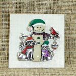 Брошь "Снеговик с друзьями" (KC США)
