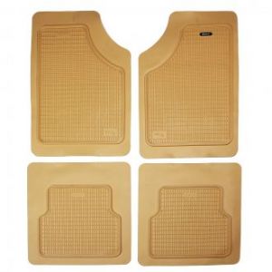 Коврики резиновые в салон для автомобиля универсальные Geyer & Hosaja Akcent A Бежевые (Польша) - 4 шт | Автоковрики в машину Гаер Хосая Акцент А