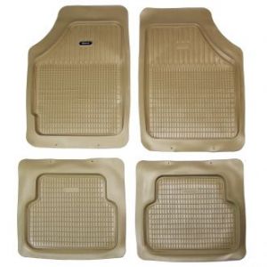 Коврики резиновые в салон для автомобиля универсальные Geyer & Hosaja Prima I Бежевые (Польша) - 4 шт | Автоковрики в машину Гаер Хосая Прима 1