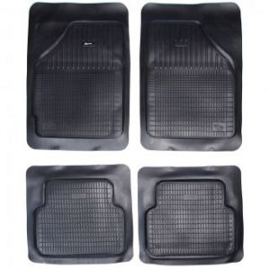 Коврики резиновые в салон для автомобиля универсальные Geyer & Hosaja Prima III Черные (Польша) - 4 шт | Автоковрики в машину Гаер Хосая Прима 3