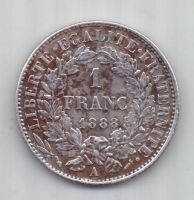 1 франк 1888 г. Франция