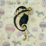 Брошь "Дама в шляпе" (Torino США)