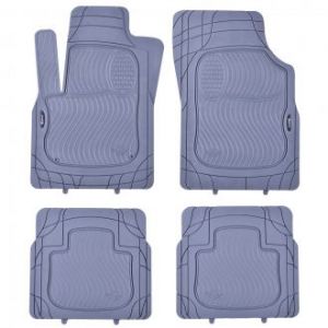 Коврики резиновые в салон для автомобиля универсальные Geyer & Hosaja Perfect Серые (Польша) - 4 шт | Автоковрики в машину Гаер Хосая Перфект