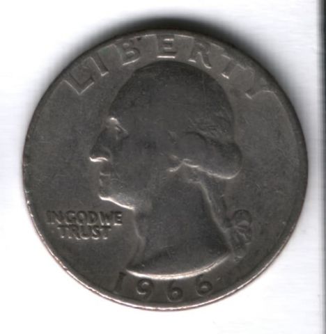 1/4 доллара 1966 г. США