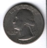 1/4 доллара 1966 г. США