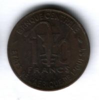 10 франков 1970 г. Западные Африканские Штаты