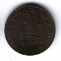10 франков 1970 г. Западные Африканские Штаты