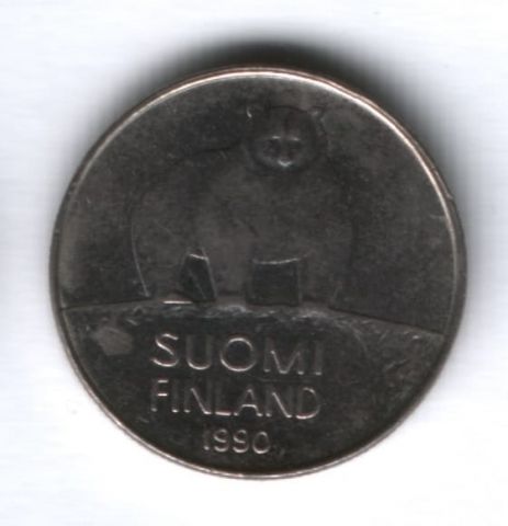 50 пенни 1990 г. Финляндия