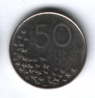 50 пенни 1990 г. Финляндия