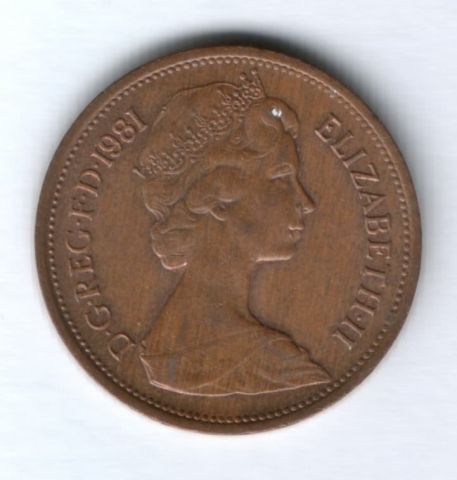 2 пенса 1981 г. Великобритания