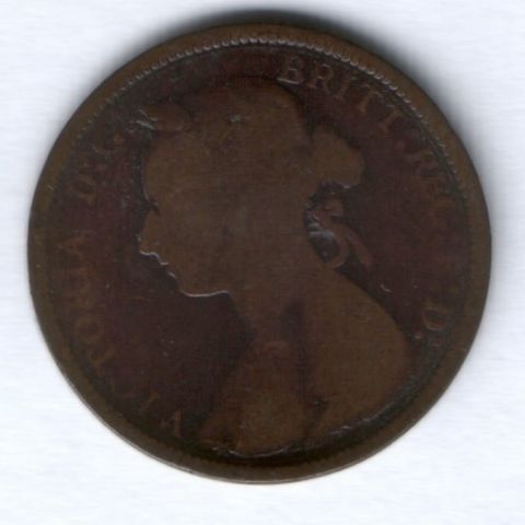 1/2 пенни 1890 г. Великобритания
