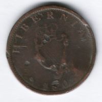 1/2 пенни 1805 г. Ирландия