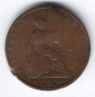 1/2 пенни 1831 г. Великобритания
