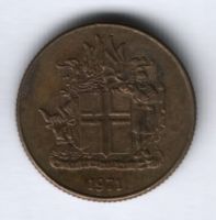 1 крона 1971 г. Исландия