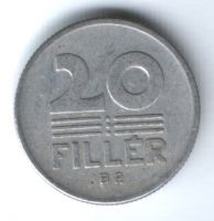 20 филлеров 1971 г. Венгрия