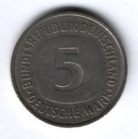 5 марок 1975 г. F ФРГ