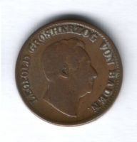 1 крейцер 1852 г. Баден