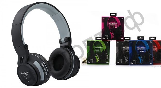 Bluetooth гарнитура стерео SY-BT896 (FM , MP3 , аккум. ) большие