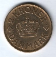 2 кроны 1926 г. VF Дания