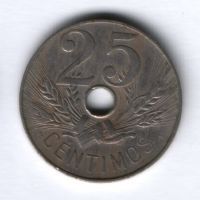 25 сантимов 1927 г. Испания