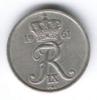 10 эре 1961 г. Дания