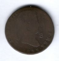 8 мараведи 1833 г. Испания