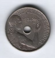 25 сантимов 1934 г. Испания