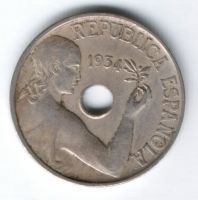 25 сантимов 1934 г. Испания