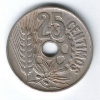 25 сантимов 1934 г. Испания