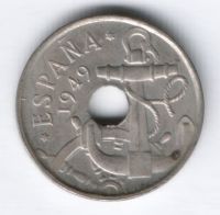 50 сантимов 1949 г. Испания